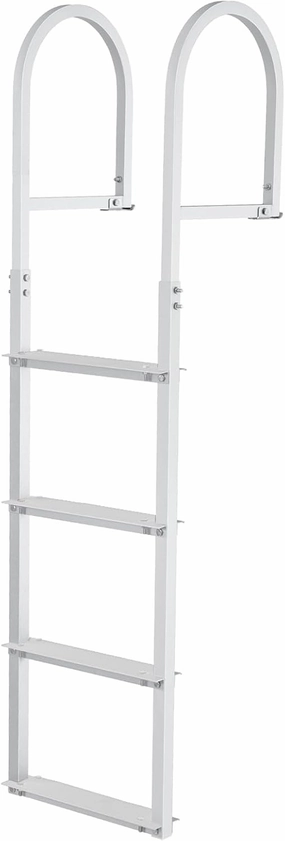 VEVOR Removable Dock Ladder 3/4/5 Steps, 350/500lbs Load Capacity, Aluminum Swim Ladders, Pontoon Boat Ladder with Nonslip Design for Lake, Marine Boarding, Pool