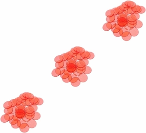 VICASKY 200 Pcs Bingo Slices Plastic Bingo Chips Game Bingo Chips Bingo Game Counters Bingo Accessories Small