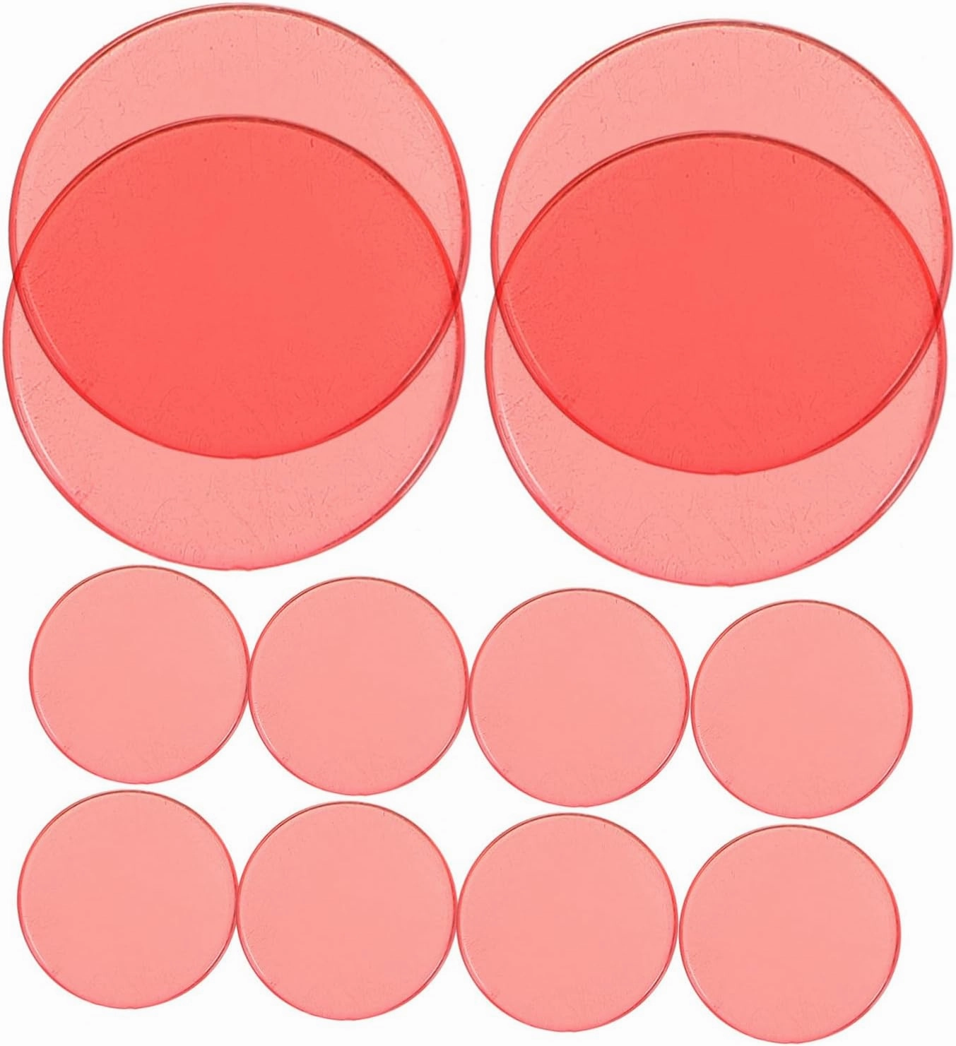 VICASKY 200 Pcs Bingo Slices Plastic Bingo Chips Game Bingo Chips Bingo Game Counters Bingo Accessories Small
