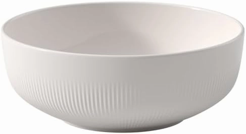 Villeroy & Boch Afina Gourmet Small Serving Bowl, Premium Porcelain, Made in Germany, Dishwasher and Microwave Safe, 7.75x 7.75x 3 in, Stackable, White