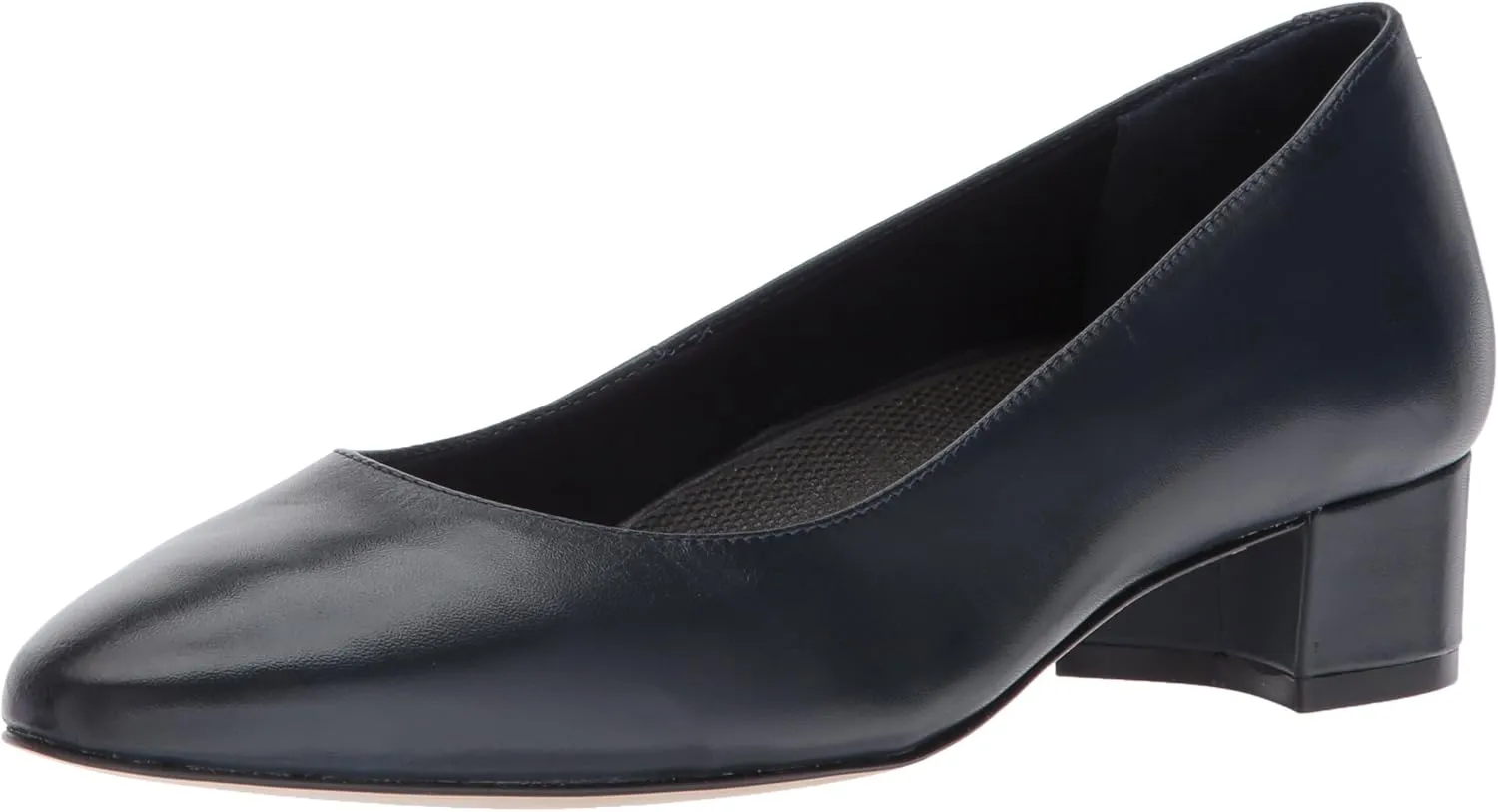 Walking Cradles Women's Heidi Pump, Navy Leather, 9 M US