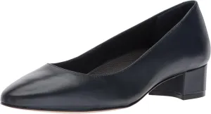 Walking Cradles Women's Heidi Pump, Navy Leather, 9 M US