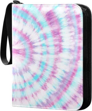 Watercolor-paint Trading Card Protectors Holder Collectible Album for Sports Card Collection Storage 400 pockets Game Card Binder