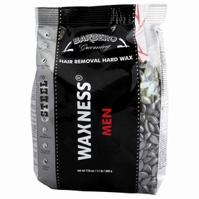 Waxness Wax Necessities Barbero Grooming Hard Wax Steel for Men 1.1 Pounds
