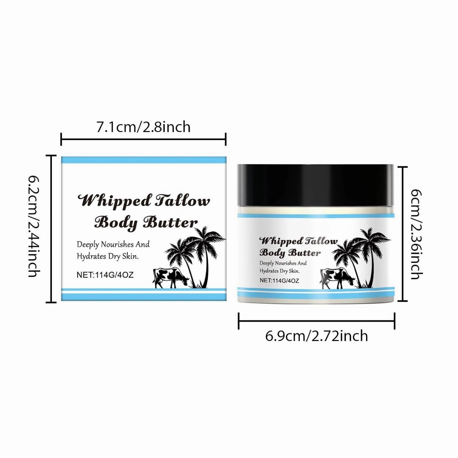 Whipped Tallow Body Butter By Cattle Creek Deep Moisturizing Skin Soothing Repairing (2)