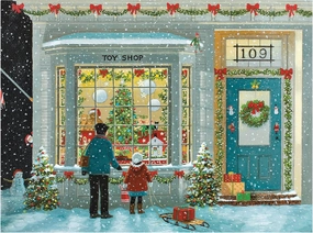White Mountain Tis The Season Winter Puzzles 500 Pieces Christmas Theme Jigsaw Puzzle for Kids and Adults