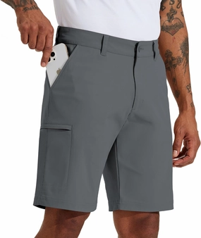 Willit Men's Golf Shorts 10" Stretch Quick Dry Hiking Cargo Shorts for Dress Casual Work with Pockets