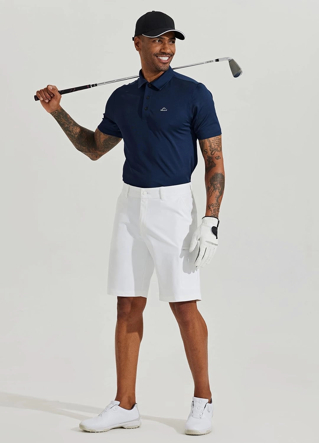 Willit Men's Golf Shorts 10" Stretch Quick Dry Hiking Cargo Shorts for Dress Casual Work with Pockets