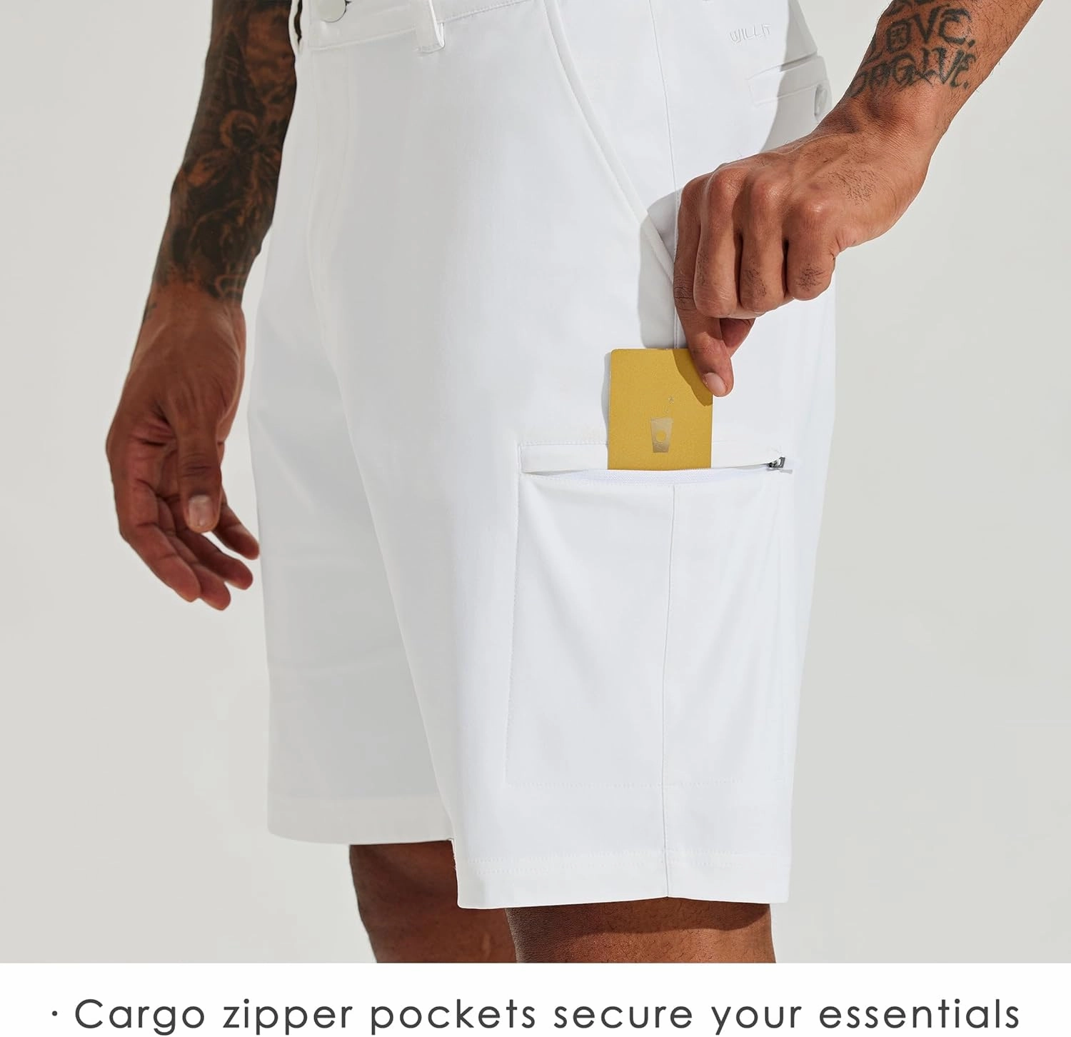 Willit Men's Golf Shorts Stretch Hiking Cargo Shorts Athletic Quick Dry Casual Work Shorts with Pockets 10"