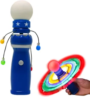 Windy City Novelties Hand-Held LED Light Up Galaxy Spinner - Colorful Flashing Lights for Parties, Events, and Fun