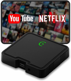 Wireless Carplay Adapter 2025 Ai Box for iPhone & Android Auto with Netflix YouTube Supports TF card Dongle Plug and Play Easy Setup Carplay Video entertainment box for iOS 10  and cars after 2015 Car