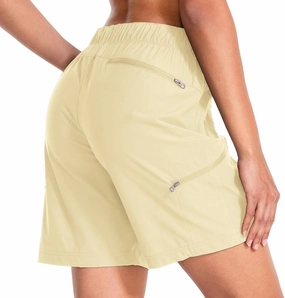 Women's Hiking Shorts Quick Dry Lightweight Summer Golf Bermuda Shorts for Outdoor Athletic with Zipper Pockets
