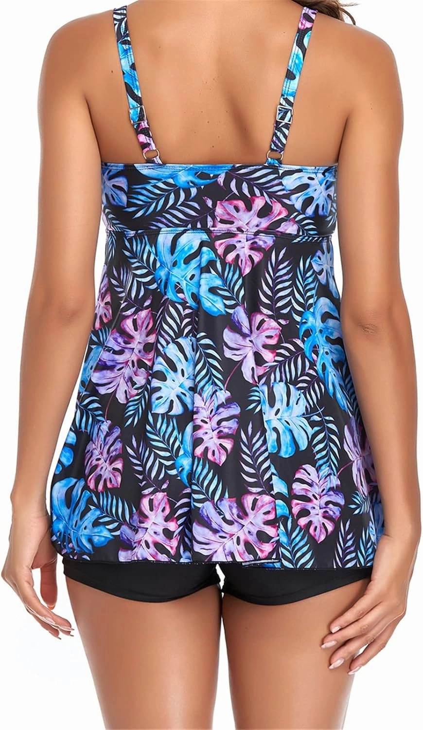 Women's Summer Swimsuits Spaghetti Strap Tummy Control Swimsuit Colorful Printed Bathing Suit for Summer Plus Size