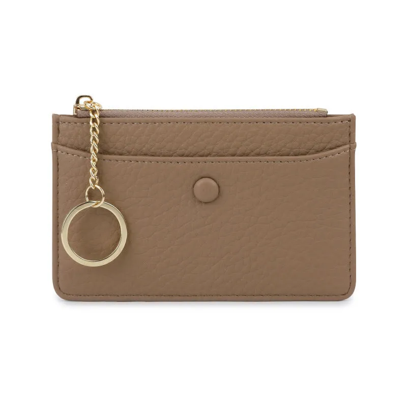 Women's Simple Lychee Pattern High Sense Access Card Holder