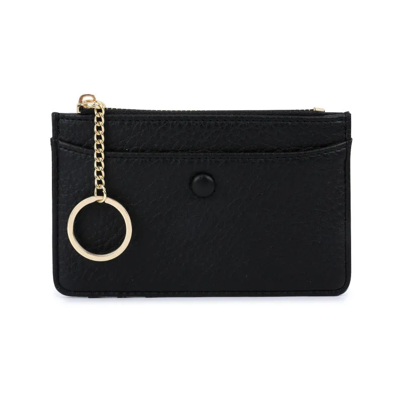 Women's Simple Lychee Pattern High Sense Access Card Holder