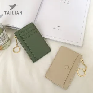 Women's Simple Lychee Pattern High Sense Access Card Holder