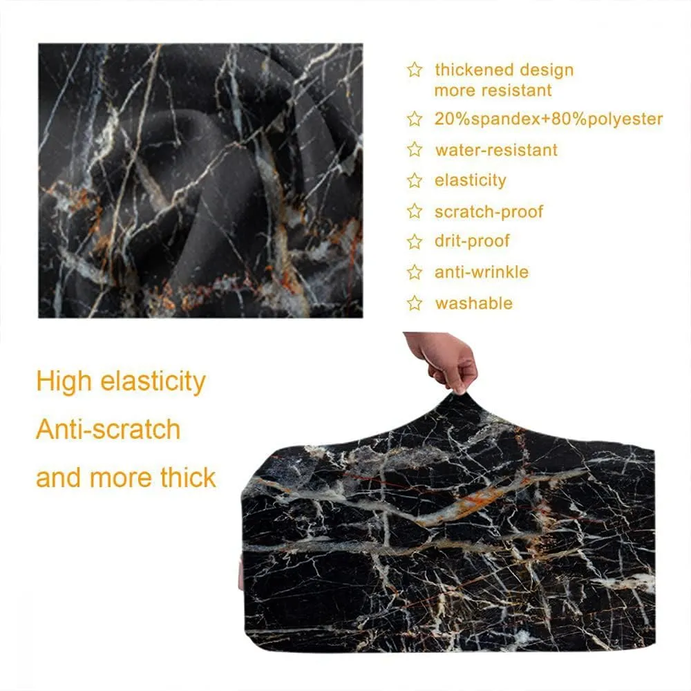 Wondertify Black Stone Wall Suitcase Cover Dark Natural Solid Rock Surface Travel Elastic Protective Washable Suitcase Protector Fits 25 To 28 Inch