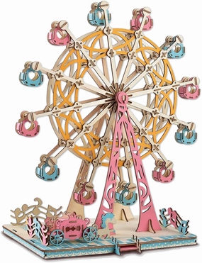 Wooden Ferris Wheel 3D Wooden Puzzle Wooden Building Kit for Birthday Present