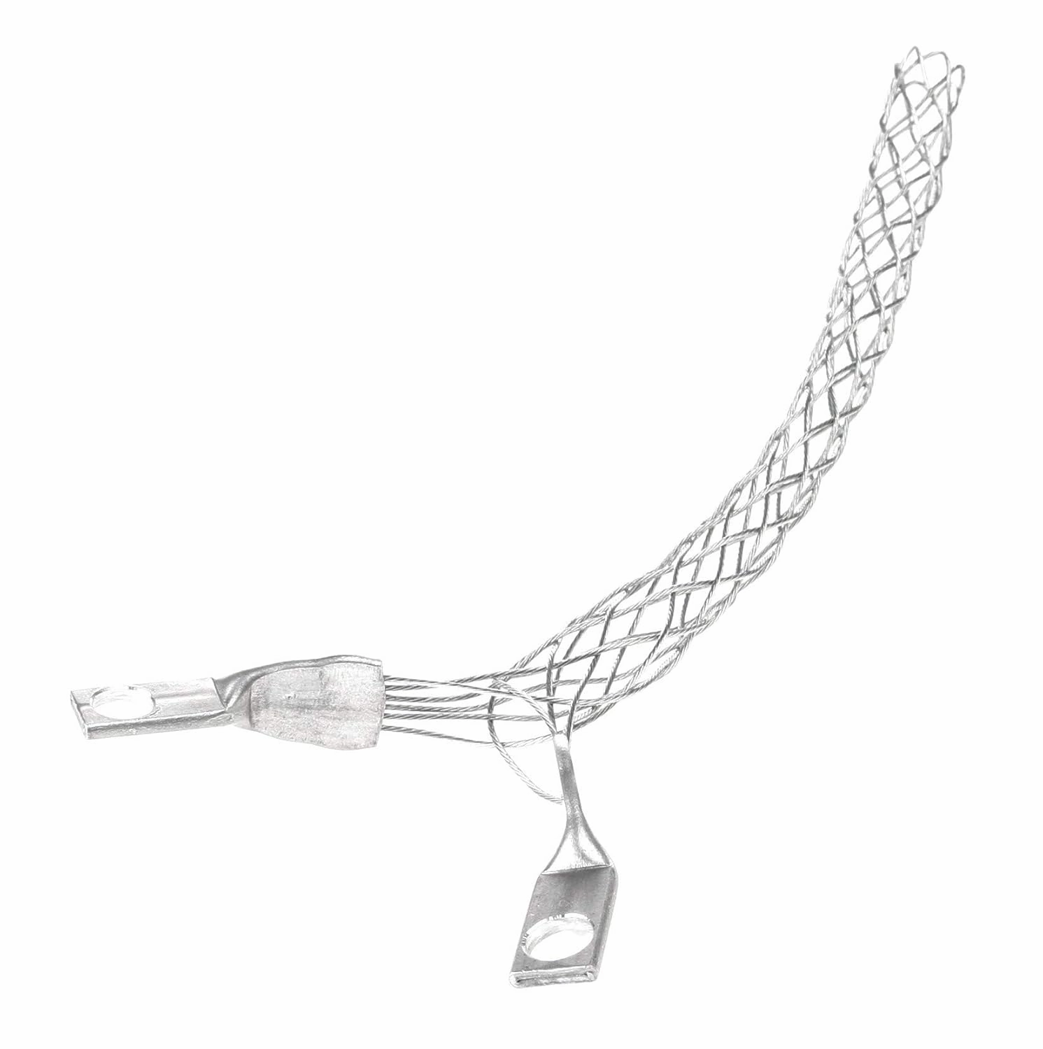 Woodhead 36551 Cable Strain Relief Safeway Grip, Locknut, Wiring Device I-Grip, Galvanized Steel Mesh, .40–.56" Cable Diameter