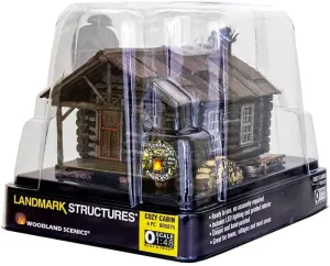 Woodland Scenics Cozy Cabin O Gauge Ready-to-use Miniature Train Layout Building