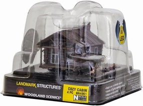 WOODLAND SCENICS BR4961 Cozy Cabin N Scale WDS4961