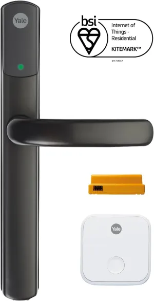 Yale Conexis L2 Smart Door Lock - Black - Remote Access from Anywhere, Anytime, No Key Needed, Compatible with Alexa, Google Assistant and Philips Hue SD-L2000-BL