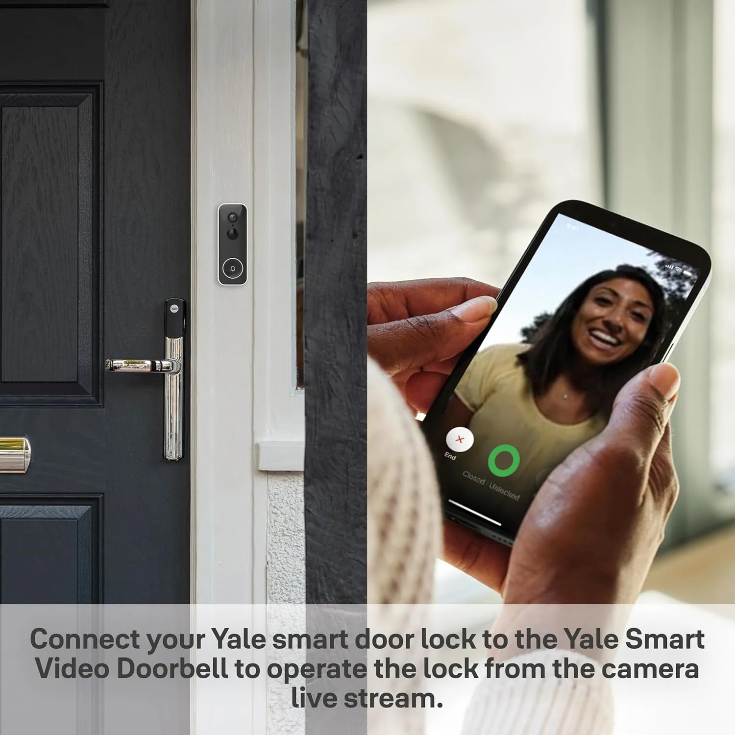 Yale Conexis L2 Smart Door Lock - Black - Remote Access from Anywhere, Anytime, No Key Needed, Compatible with Alexa, Google Assistant and Philips Hue SD-L2000-BL