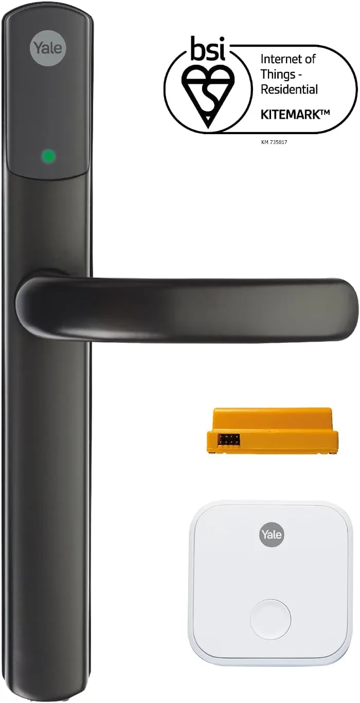 Yale Conexis L2 Smart Door Lock - Black - Remote Access from Anywhere, Anytime, No Key Needed, Compatible with Alexa, Google Assistant and Philips Hue SD-L2000-BL