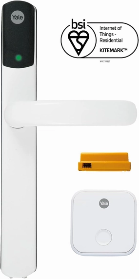 Yale Conexis L2 Smart Door Lock - White- Remote Access from Anywhere, Anytime, No Key Needed, Compatible with Alexa, Google Assistant and Philips Hue, SD-L2000-WH
