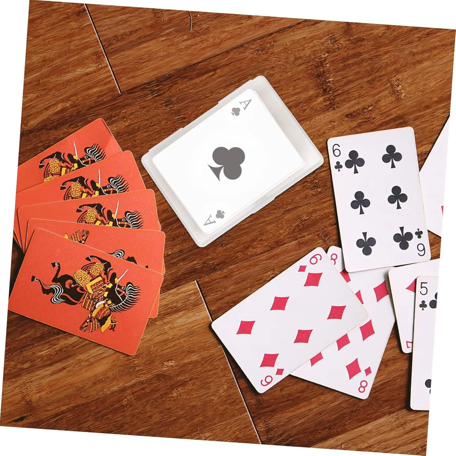 Yardwe 2sets Transparent Storage Box Simple Style Card Organizer for Decks Storage for Games and Cards 6pcs*2