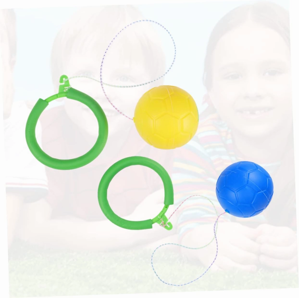 YARNOW Fitness Bouncing Ball Jumping Ring Fun One Legged Jumping for Indoor Lightweight for Active Random Color