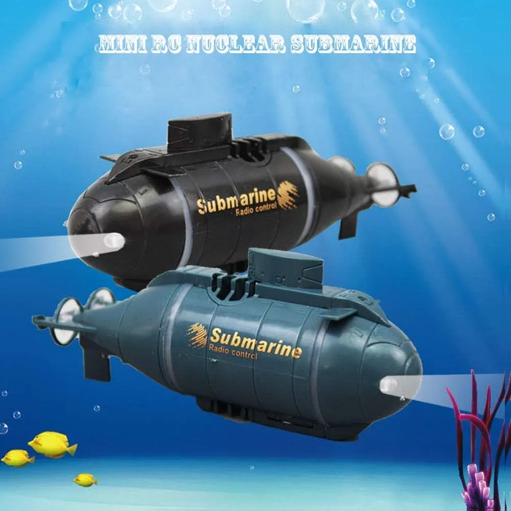 YEIBOBO ! 6 Channels Mini RC Submarine Toy (Blue)