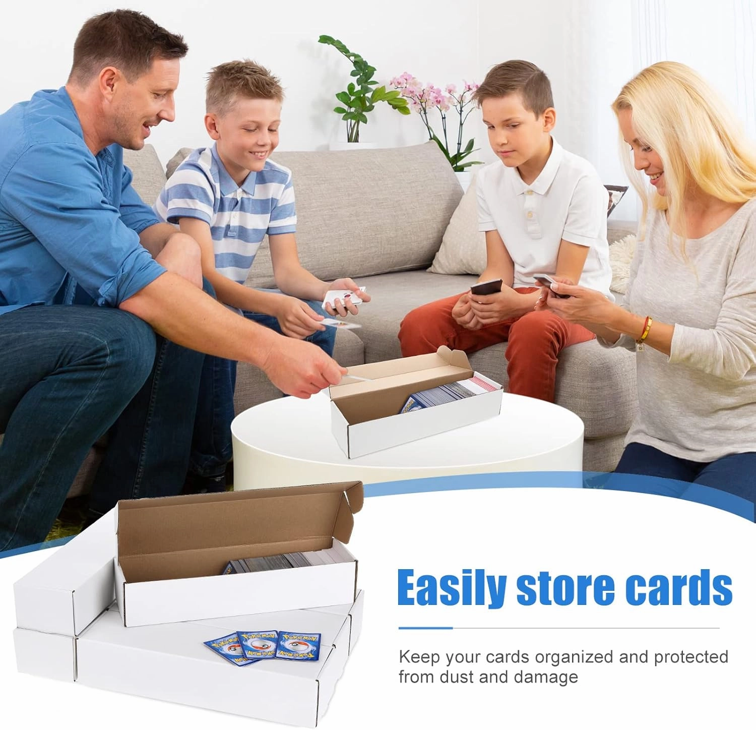 Yexiya 800 Count Storage Box Card Holders for Trading Cards Sports Note Collector Box Trading Note Organizer for Gaming Sports Collecting(36 Pcs)