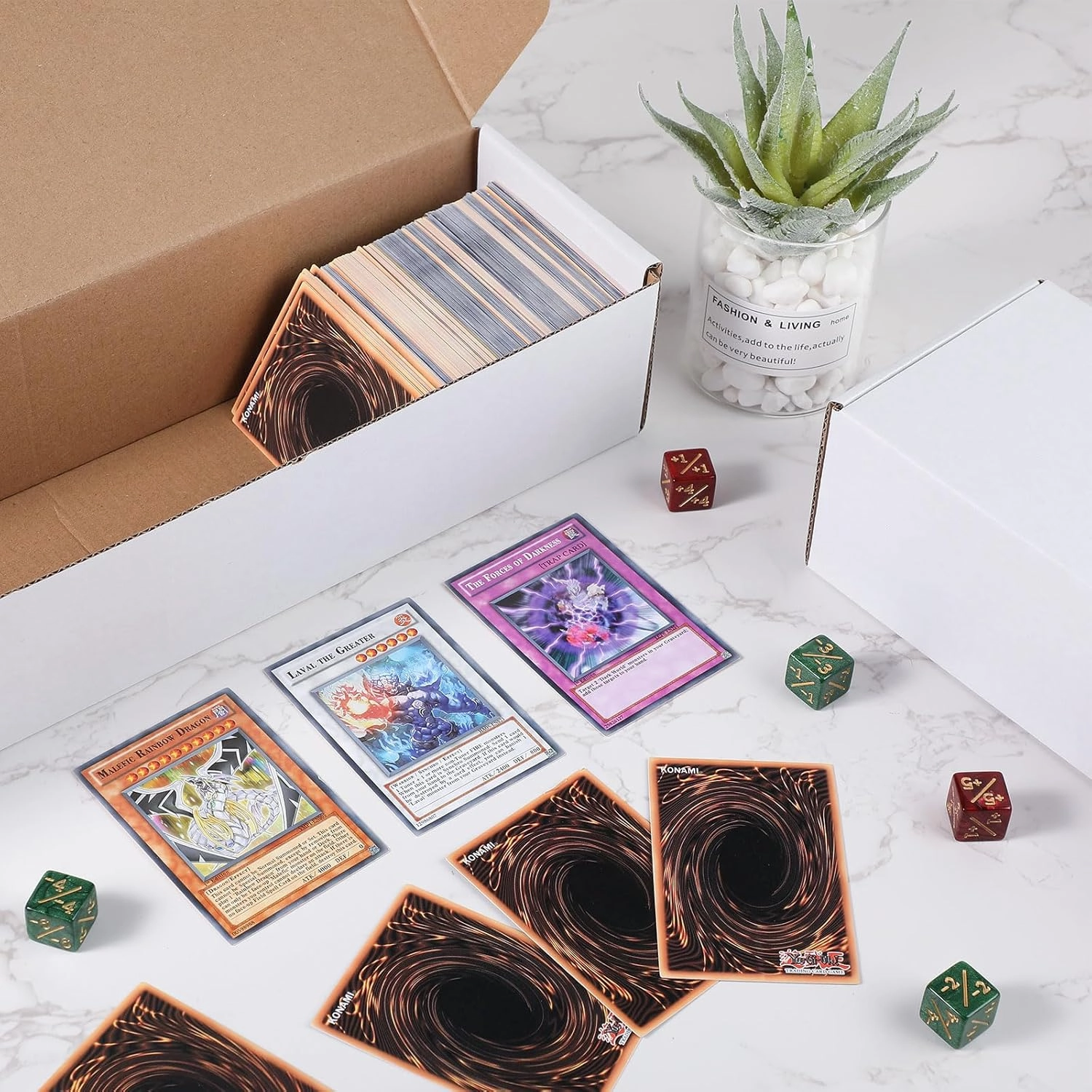 Yexiya 800 Count Storage Box Card Holders for Trading Cards Sports Note Collector Box Trading Note Organizer for Gaming Sports Collecting(36 Pcs)