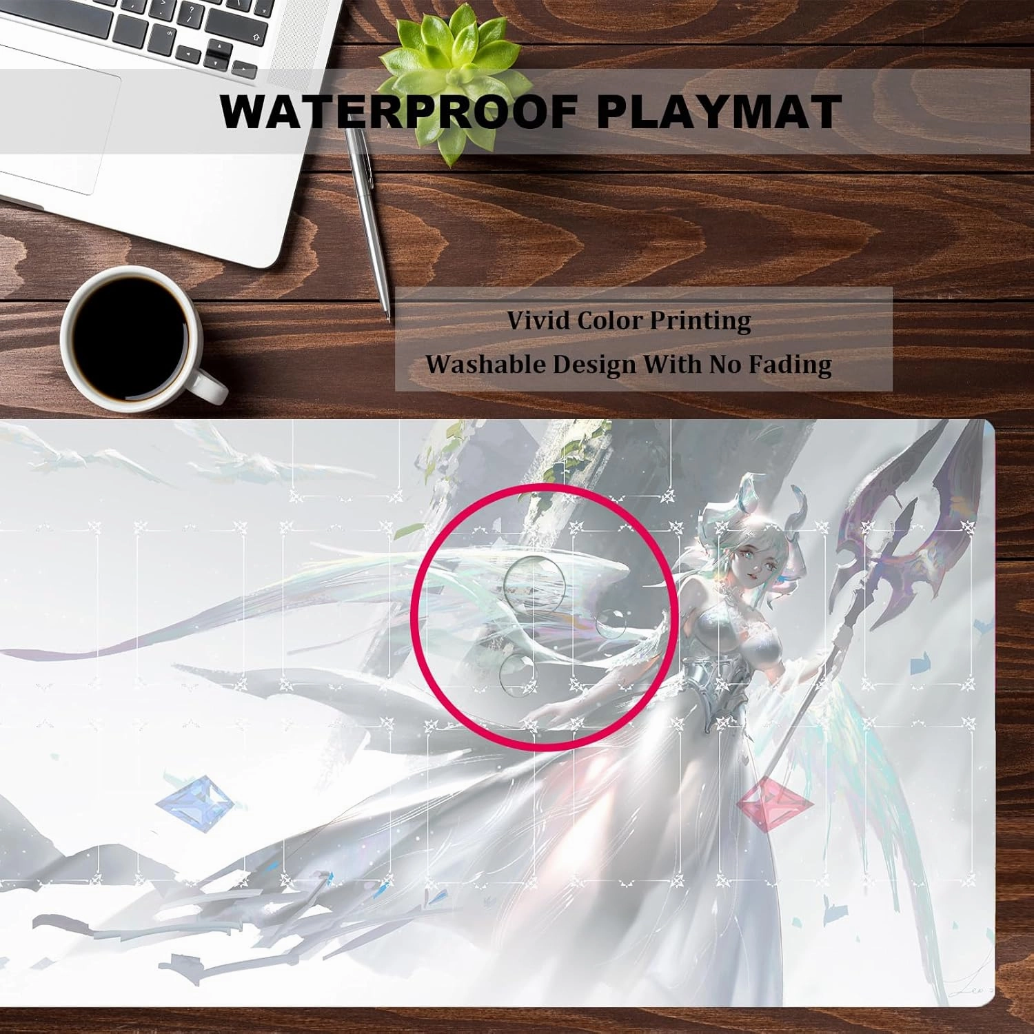 ygo playmat Labrynth Mat Gaming Competition Pad Mat Card Binder Deck 23.6x13.7in (12)