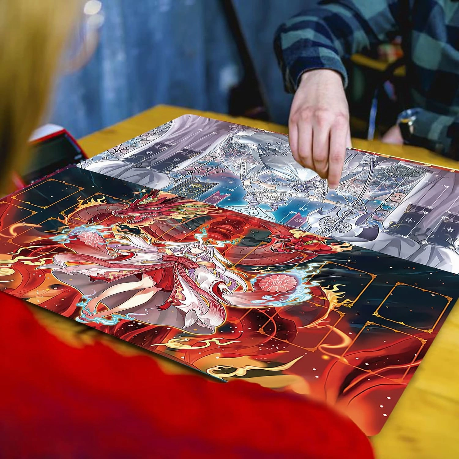 ygo playmat Labrynth Mat Gaming Competition Pad Mat Card Binder Deck 23.6x13.7in (12)