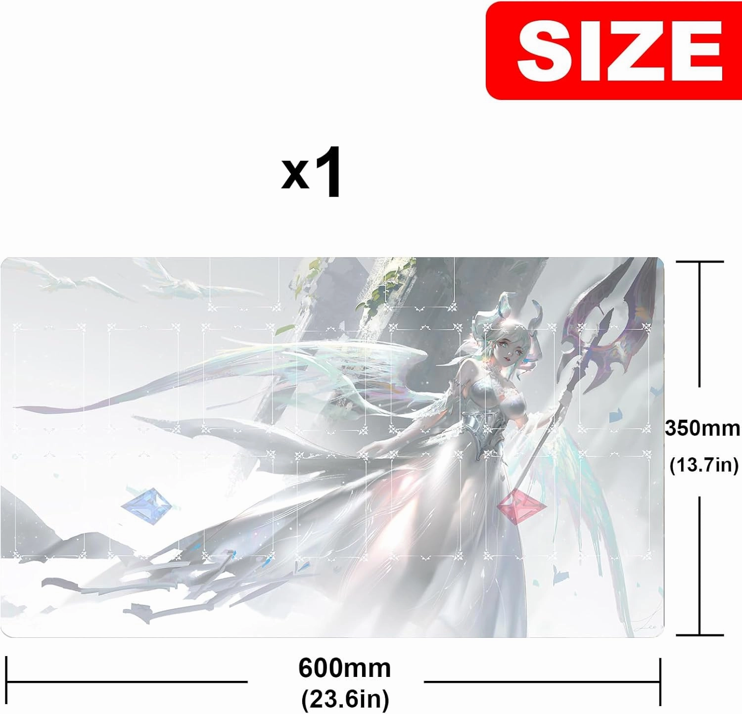 ygo playmat Labrynth Mat Gaming Competition Pad Mat Card Binder Deck 23.6x13.7in (12)