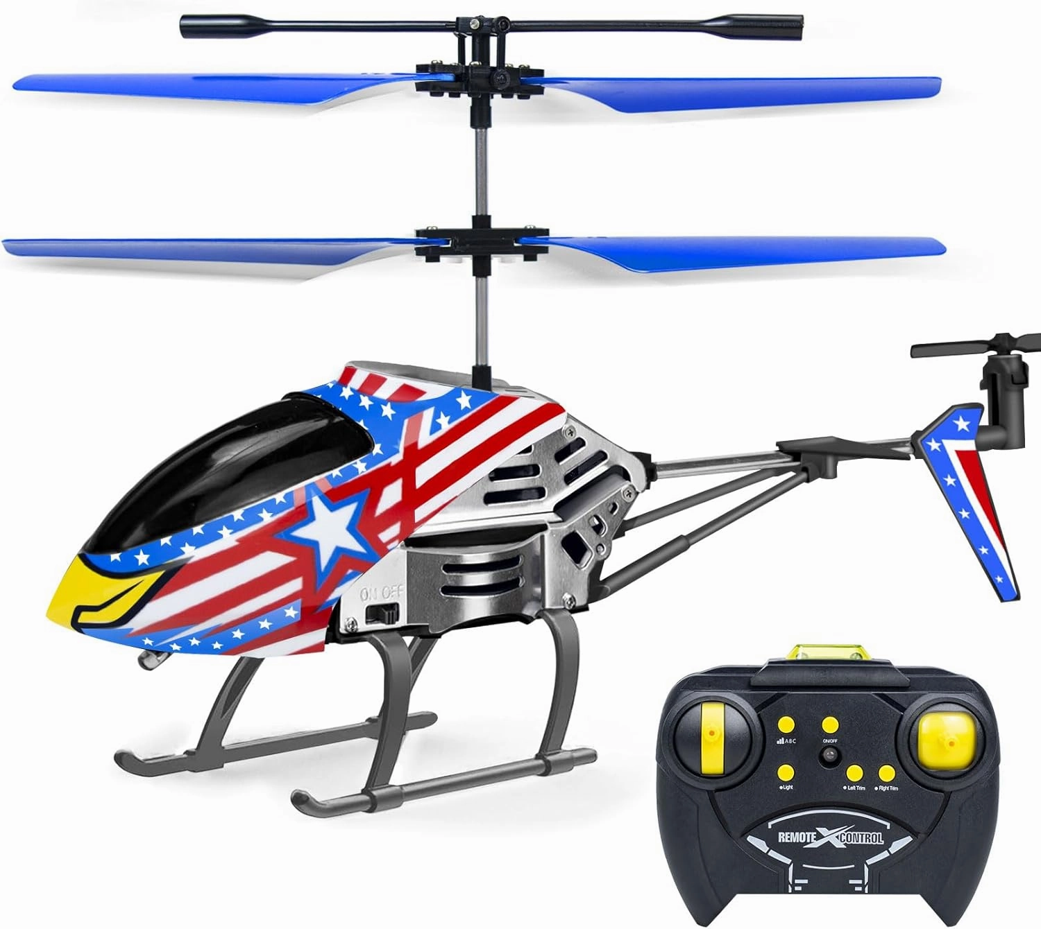 YongnKids Remote Control Helicopter for Kids Ages 8 ,Rc Helicopter Toys with LED Lights, 3.5 Channel, Gyro Stabilizer, Altitude Hold,2.4GHz Control for Beginner Boys Girls Indoor-Eagle