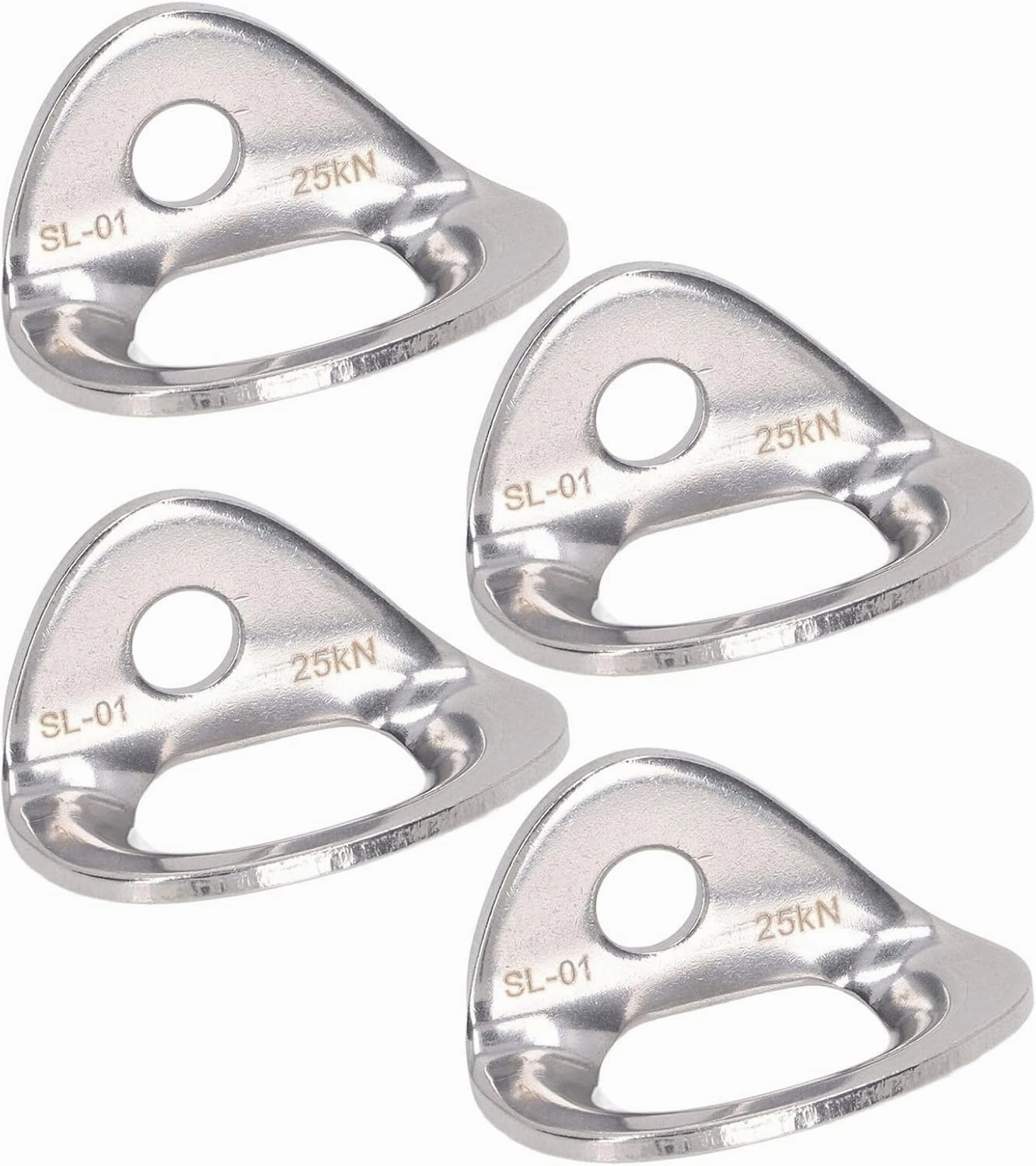 Yosoo Climbing Wall Holds, Climbing Anchor Hanger with 10Pcs Stainless Steel for Cave Exploration Engineering
