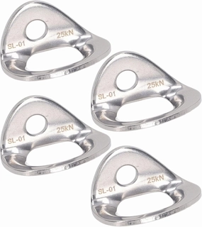 Yosoo Climbing Wall Holds, Climbing Anchor Hanger with 10Pcs Stainless Steel for Cave Exploration Engineering