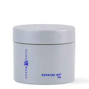Young Nails Synergy Gel System, Foundation Gel - Builder Gel Base Coat, Superior Adhesion & Strength, Hard Gel Base Coat - Base Gel, Clear, 60g